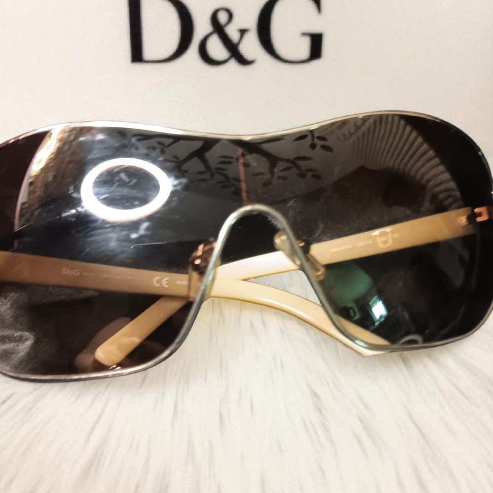 D&G Sunglasses with Gold and Black Frame